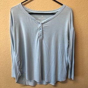 Light blue half sleeve shirt